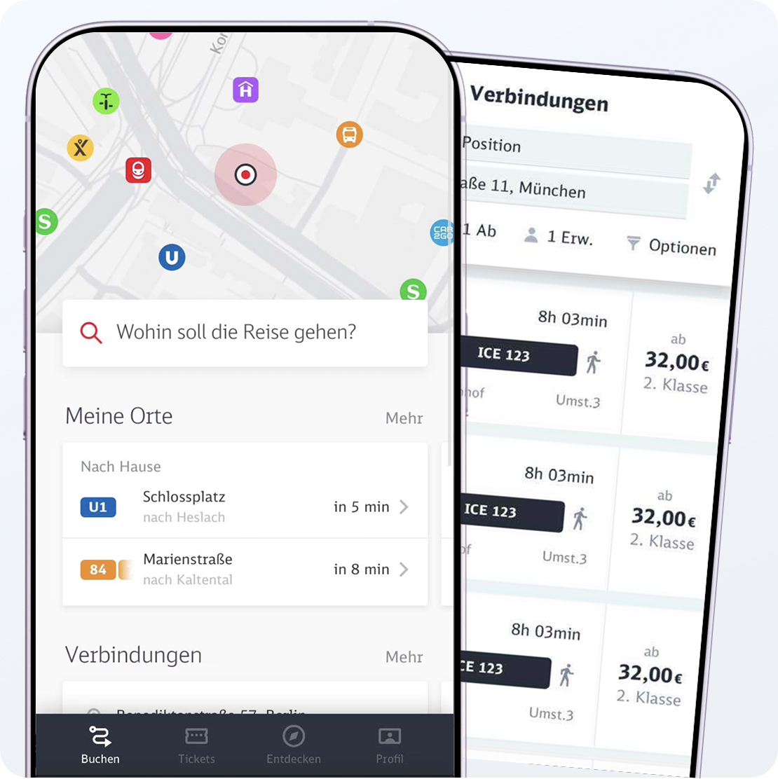 Deutsche Bahn seamless mobility services app